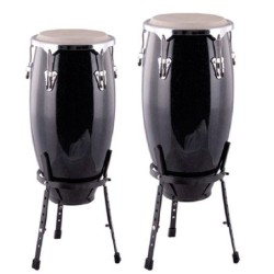 CONGAS JINBAO JBSH3BK NEGRAS 11 3/4" + 12 1/2" | MÚSICA BILBAO
