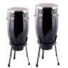 CONGAS JINBAO JBSH3BK NEGRAS 11 3/4" + 12 1/2" | MÚSICA BILBAO