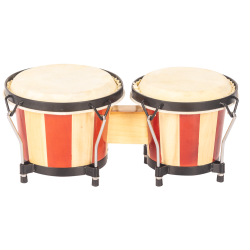 BONGOS JINBAO CON PARCHE DE PIEL DE 6,5" x 7,5"