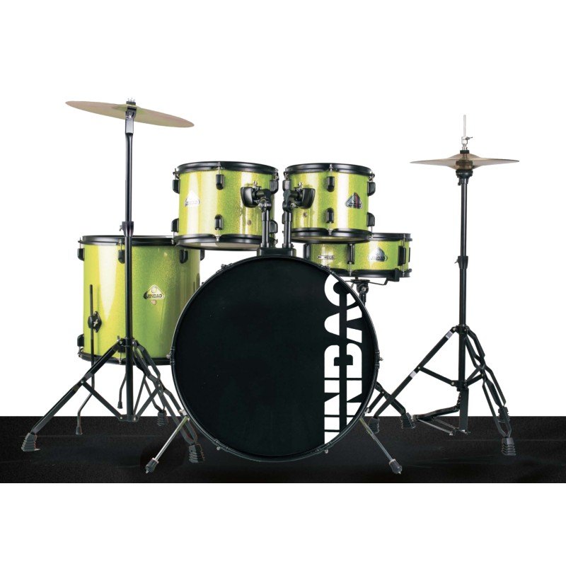 BATERÍA JINBAO BOMBO DE 22" VERDE | MÚSICA BILBAO
