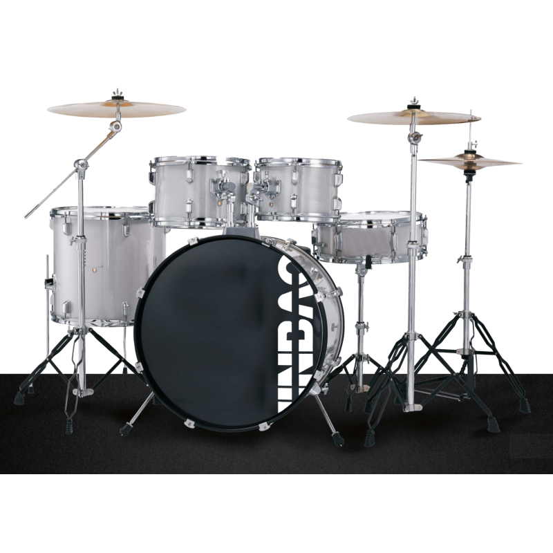 BATERÍA JINBAO BOMBO DE 22" GRIS CLARO | MÚSICA BILBAO