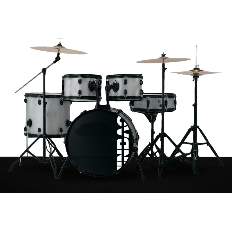 BATERÍA JINBAO BOMBO DE 18" GRIS CLARO | MÚSICA BILBAO