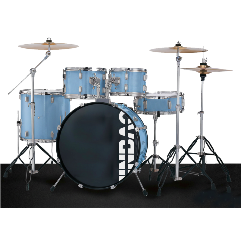 BATERÍA JINBAO BOMBO DE 20" AZUL | MÚSICA BILBAO