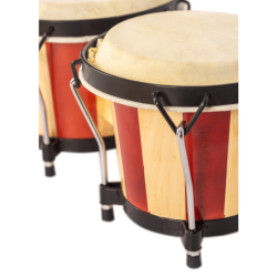 BONGOS JINBAO CON PARCHE DE PIEL DE 6,5" x 7,5"