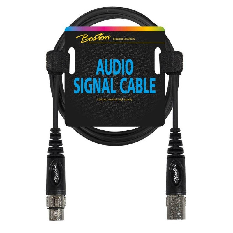 CABLE SEÑAL BOSTON XLR HEMBRA A MACHO 3 METROS