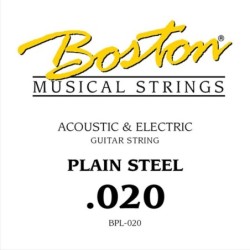 CUERDA BOSTON ELÉCTRICA Y ACÚSTICA 012 ACERO