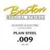 CUERDA BOSTON ELÉCTRICA Y ACÚSTICA 009 ACERO