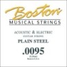 CUERDA BOSTON ELÉCTRICA Y ACÚSTICA 0095 ACERO