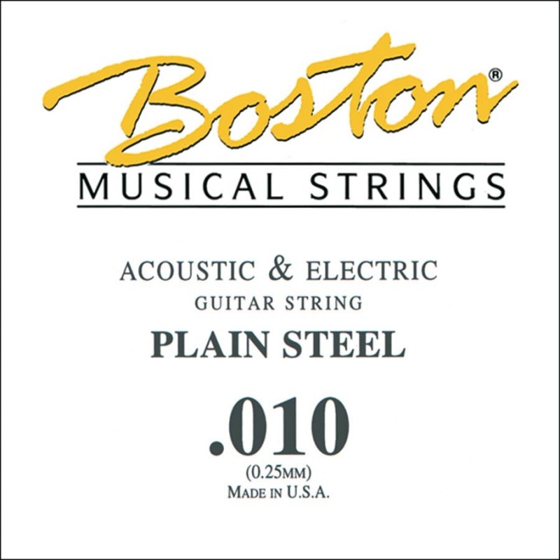 CUERDA BOSTON ELÉCTRICA Y ACÚSTICA 010 ACERO