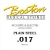 CUERDA BOSTON ELÉCTRICA Y ACÚSTICA 017 ACERO