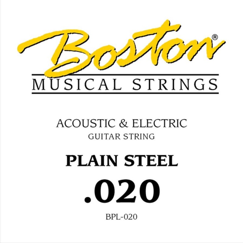 CUERDA BOSTON ELÉCTRICA Y ACÚSTICA 020 ACERO