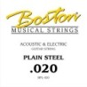 CUERDA BOSTON ELÉCTRICA Y ACÚSTICA 020 ACERO