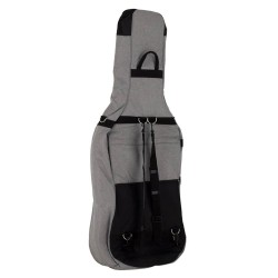 FUNDA BOSTON CELLO 4/4 GRIS ACOLCHADA 4/4