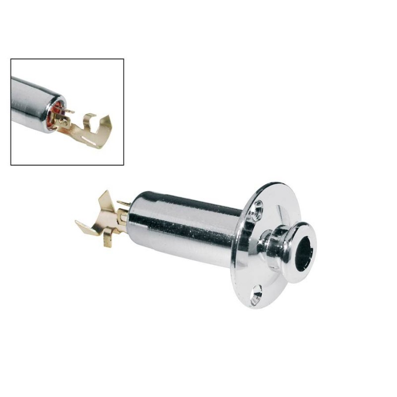 CONECTOR JACK HEMBRA BOSTON 6.3mm CROMADO