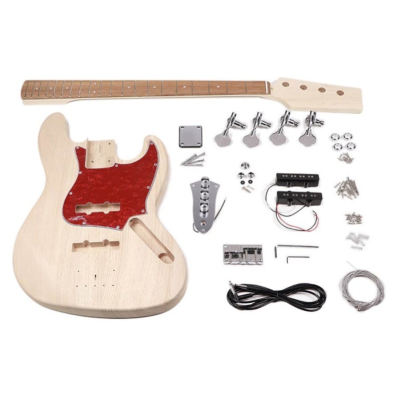 KIT MONTAJE BOSTON BAJO ELÉCTRICO JAZZ BASS CAOBA