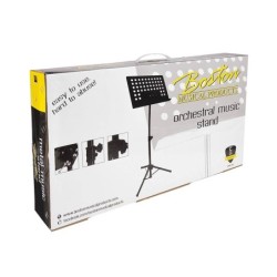 ATRIL BOSTON METAL PERFORADO NEGRO BANDEJA 48x35 cm