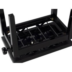 BANCO PIANO BOSTON DELUXE AJUSTABLE VINILO NEGRO