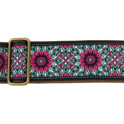 CORREA GAUCHO AUTÉNTICO DELUXE TRADICIONAL PARA GUITARRA 50mm HEBILLA LATÓN BK/BU/PK | MÚSICA BILBAO