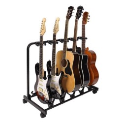 SOPORTE BOSTON NEGRO PARA 5 GUITARRAS | MÚSICA BILBAO