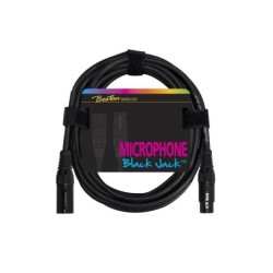 Cable micro Boston XLR3f a XLR3m 10m negro