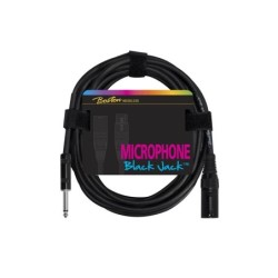 Cable Boston micrófono XLR-jack negro 5m