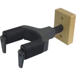 SOPORTE FIJO DE PARED PARA GUITARRA Y BAJO CON BASE DE MADERA | MÚSICA BILBAO