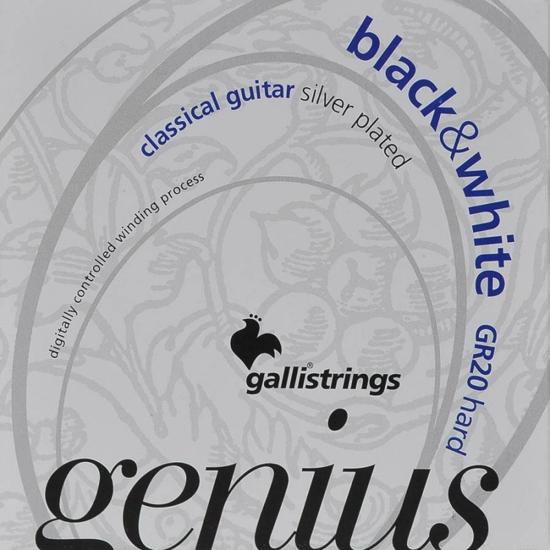 string set classic, black trebles and silverplated | MÚSICA BILBAO