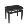 Banco piano Boston ajustable negro terciopelo