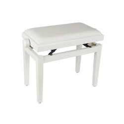 Banco piano Boston ajustable blanco satinado