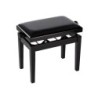 Banco piano Boston Deluxe asiento ajustable negro