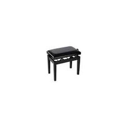 Banco piano Boston Deluxe asiento ajustable negro