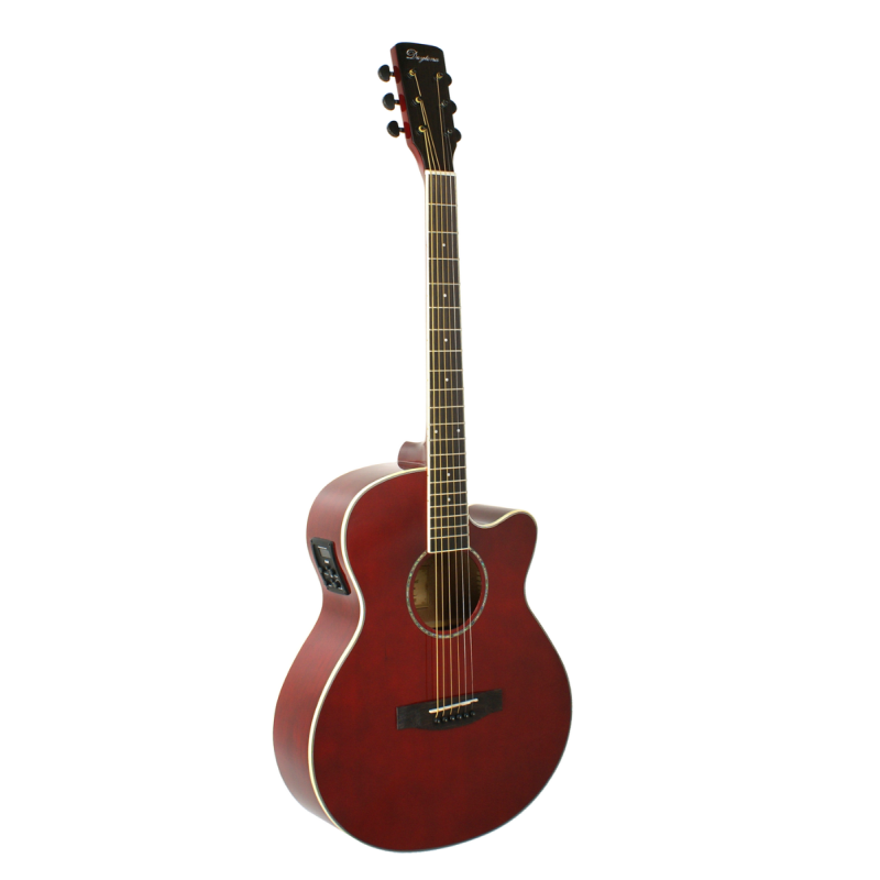 GUITARRA ACÚSTICA DAYTONA MINI JUMBO ROJA | MÚSICA BILBAO