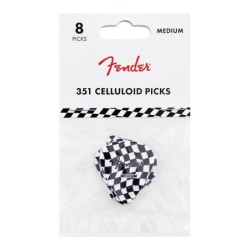 Púas Fender 351 ajedrez 8ud