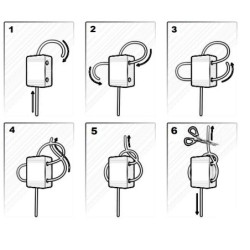 JUEGO DE 6 CORBATAS PARA CUERDAS DASH