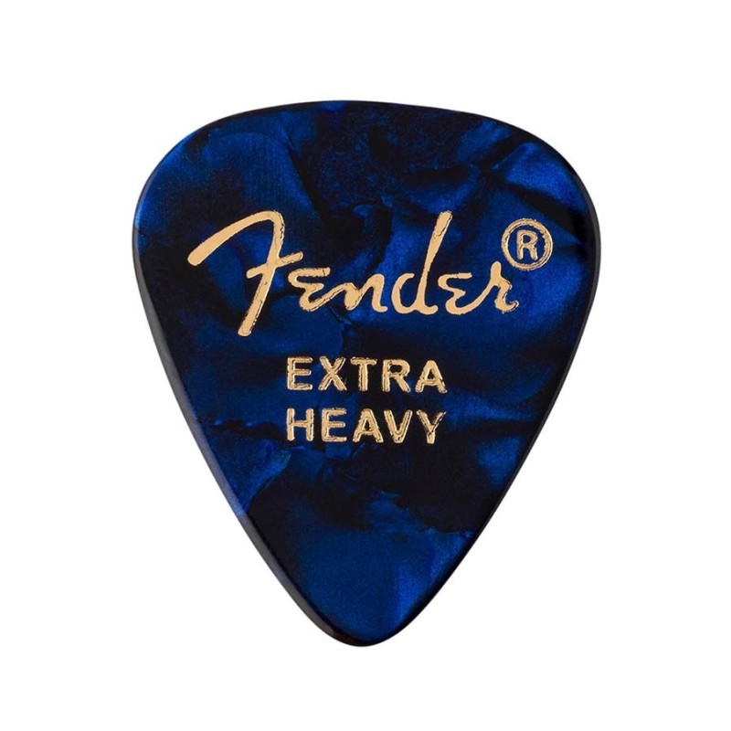 Púas Fender premium 351 extra heavy blue moto 12ud