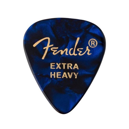 Púas Fender premium 351 extra heavy blue moto 12ud