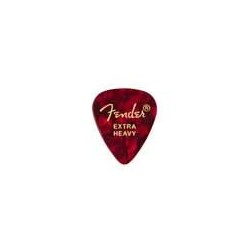 Púas Fender premium 351 extra heavy red moto 12ud