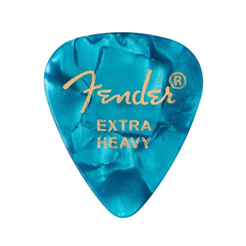 Púas Fender premium 351 ext.heavy turquoise 12ud