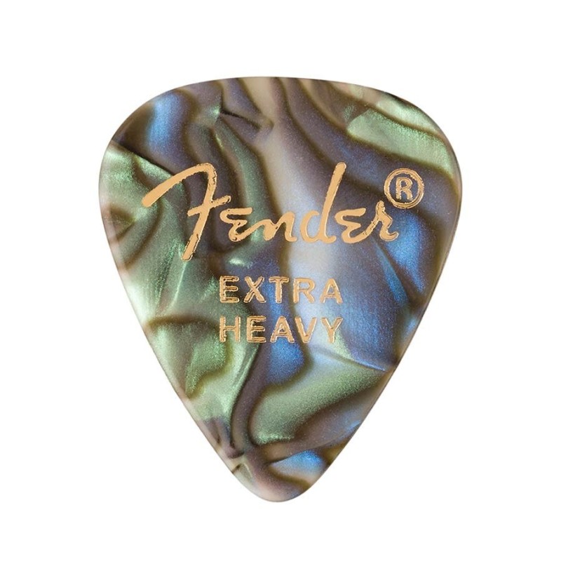 Púas Fender premium 351 extra heavy abalone 12ud