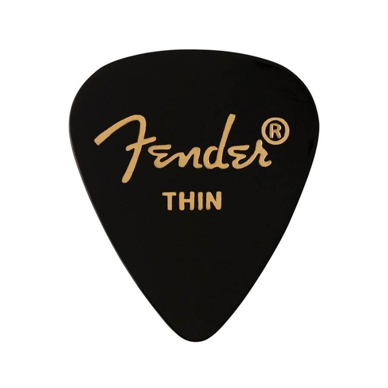 Púas Fender premium 351 thin black 12ud