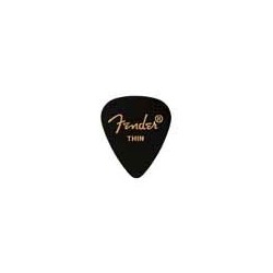 Púas Fender premium 351 thin black 12ud