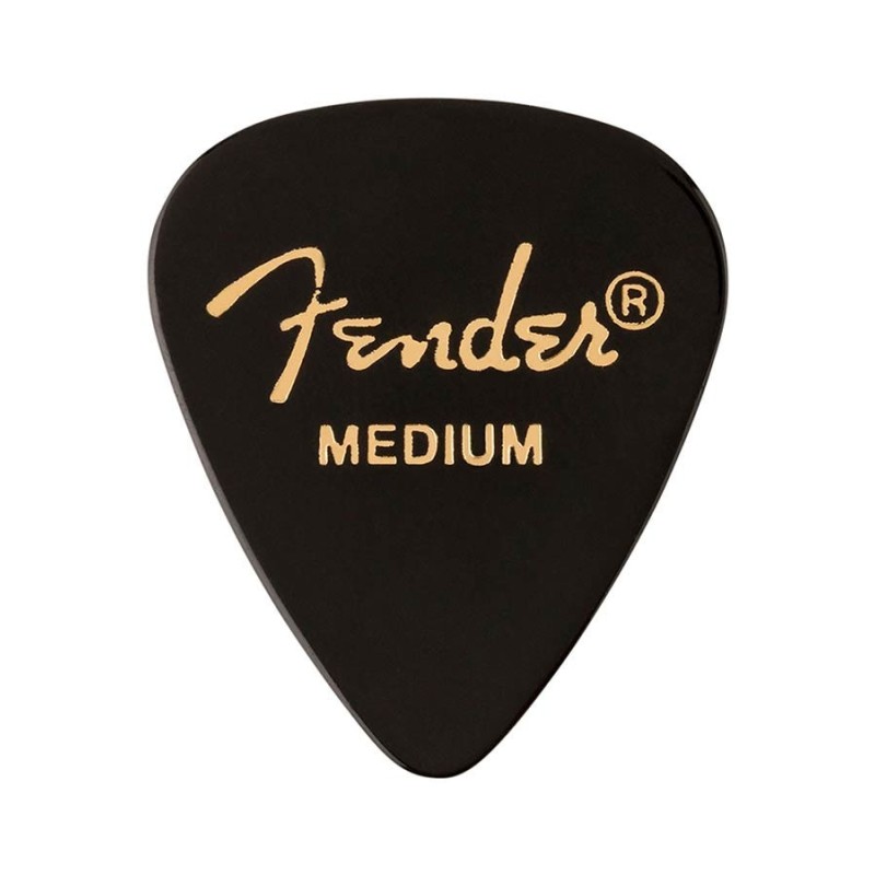 Púas Fender premium 351 medium black 12ud