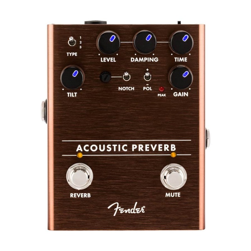 Pedal Fender acoustic Preverb guitarra acústica