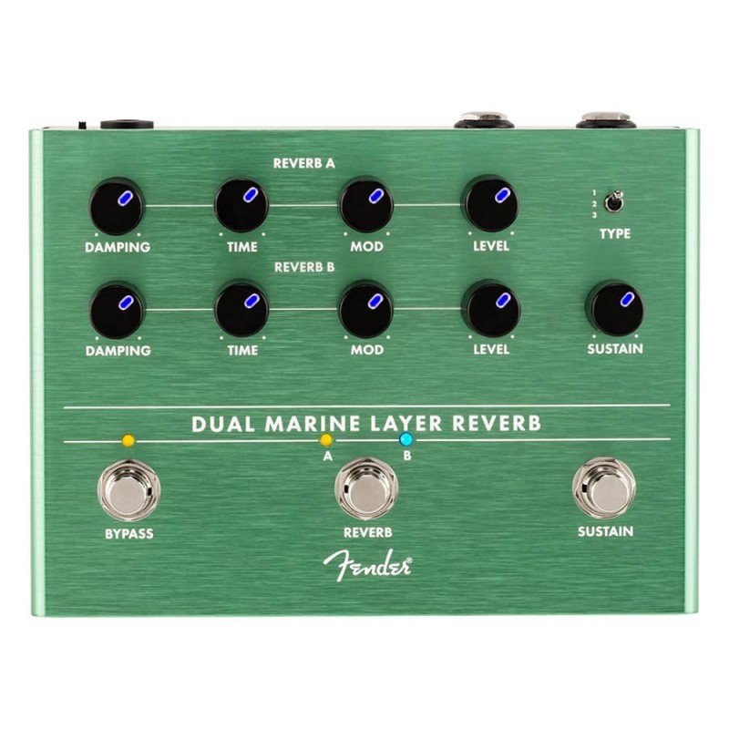 Pedal efectos Fender Dual Marine Layer Reverb