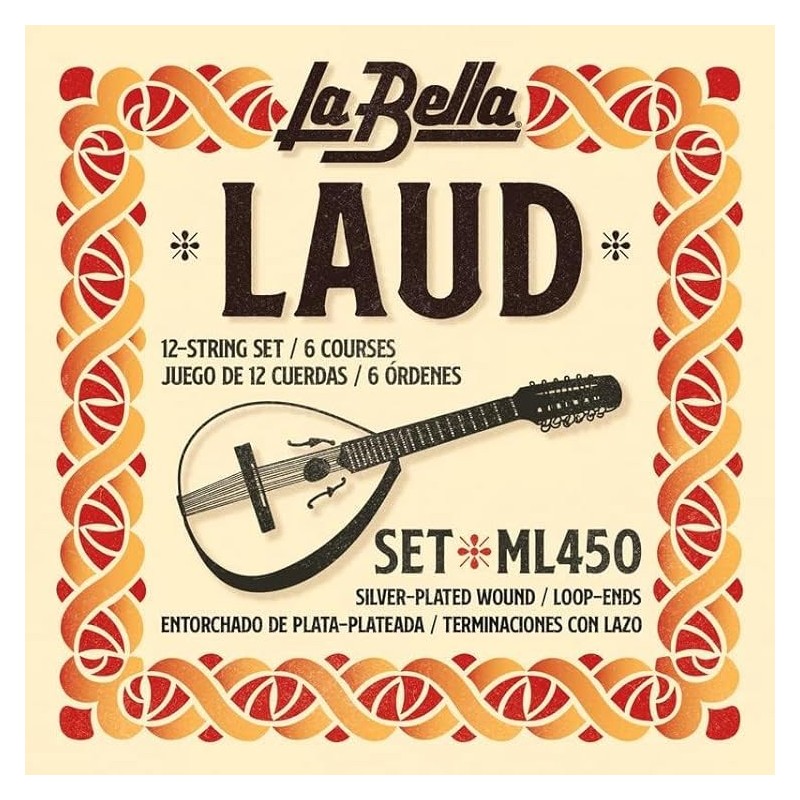 JUEGO DE CUERDAS LA BELLA DE LAUD