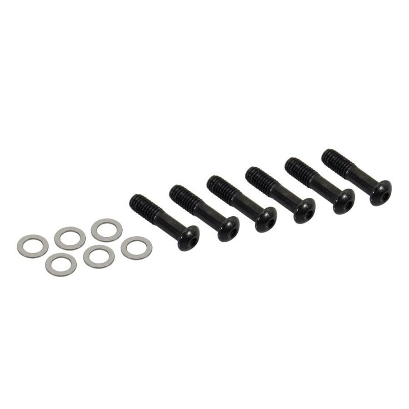 spare part: set of 6 black metal bolts and spacers | MÚSICA BILBAO