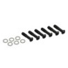 spare part: set of 6 black metal bolts and spacers | MÚSICA BILBAO
