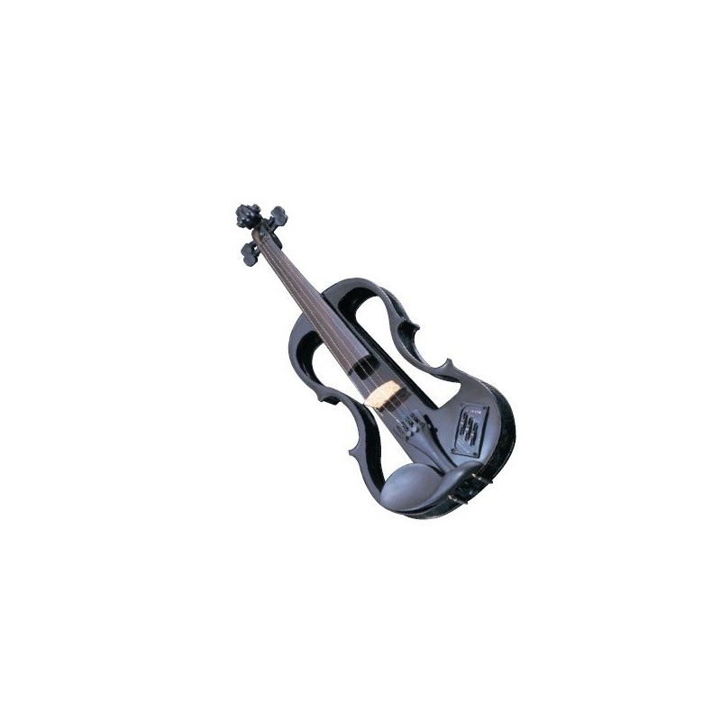 VIOLÍN ELECTRIFICADO CARLO GIORDANO EV202 4/4 NEGRO | MÚSICA BILBAO