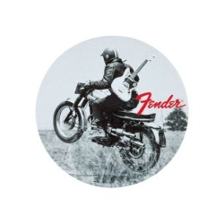 Etiqueta equipaje biker vintage Fender