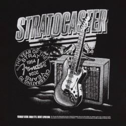 Camiseta 70 aniversario Fender Strat. negra M